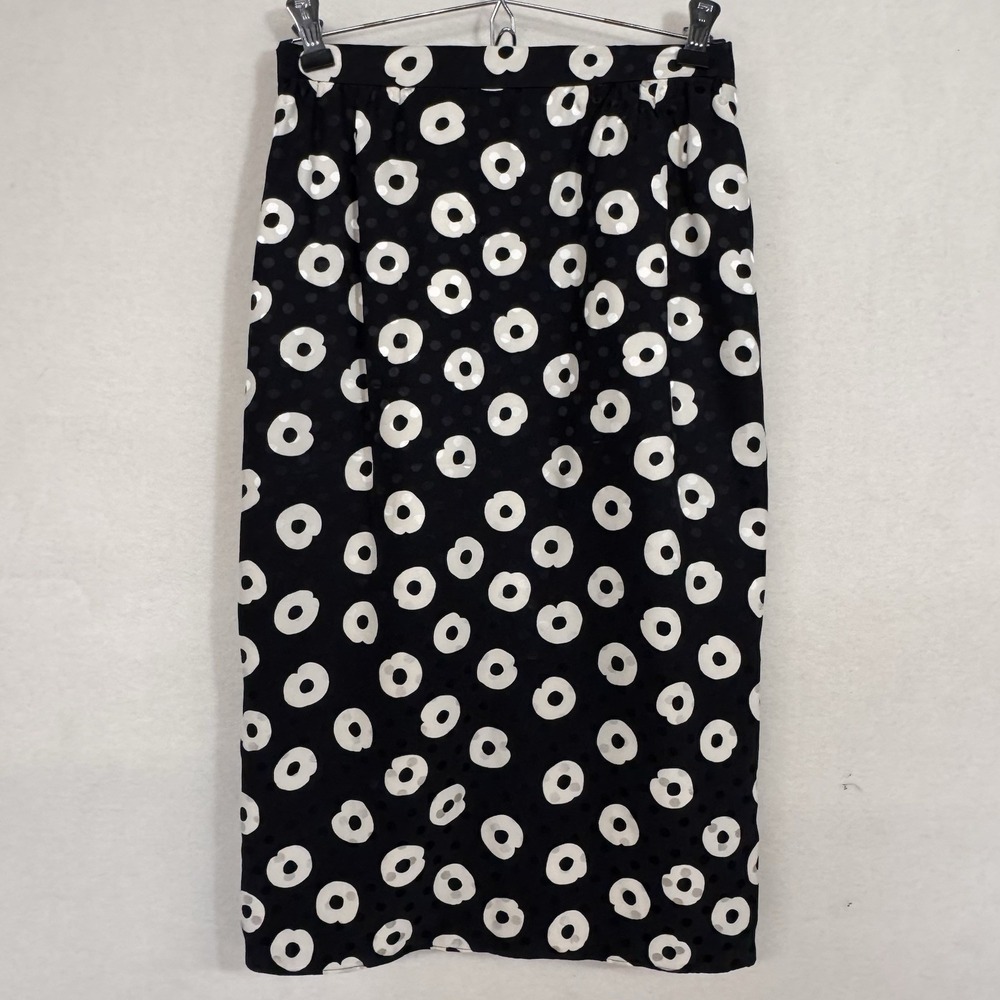 Vintage Raul Blanco Silk Skirt Pencil Skirt Mod Sz 4